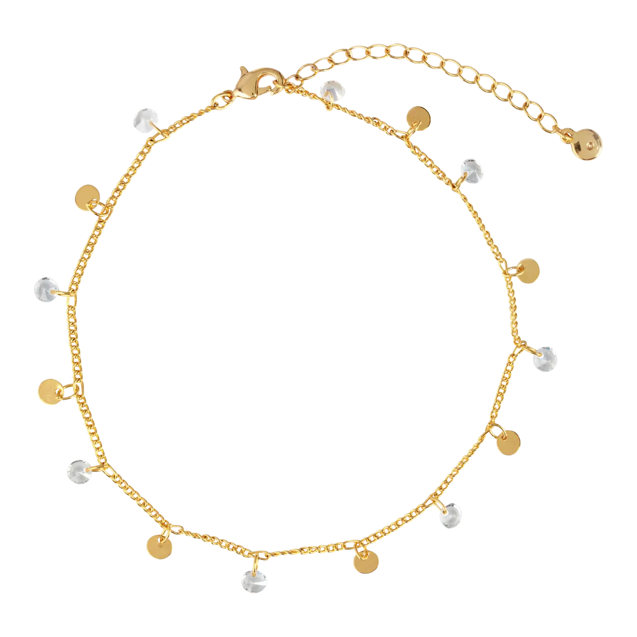 Marlay Anklet, Set of 3, Gold-Coloured