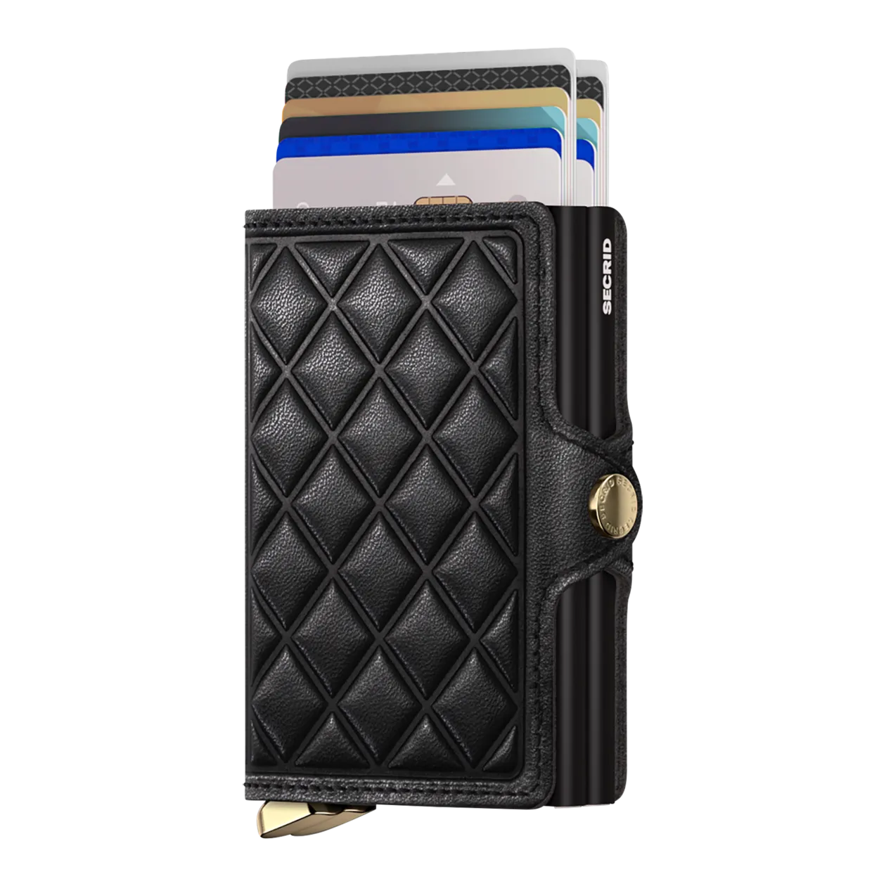 Secrid Twinwallet Emboss Diamond Wallet, Black