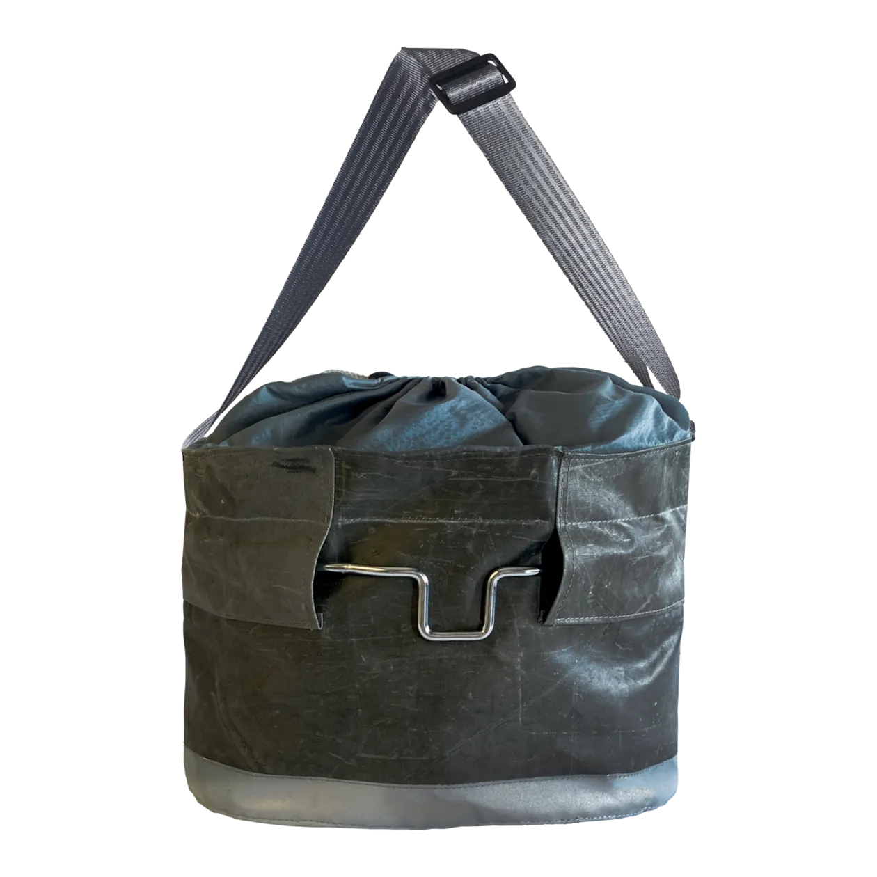 BAG TO LIFE Bike Basket Fahrradtasche, Cargo-Grau/Gelb