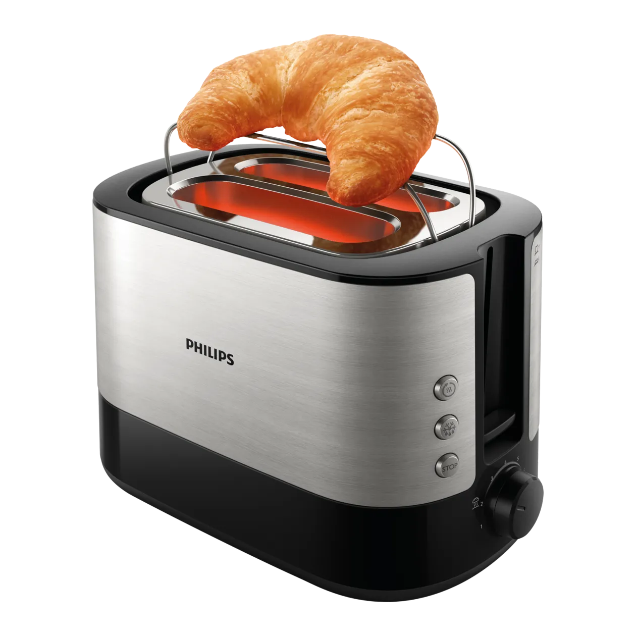 Philips Viva Collection Toaster, Schwarz