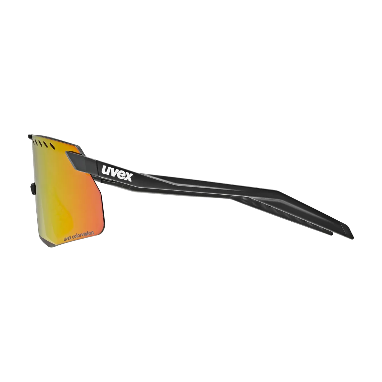 uvex pace stage s CV Sports Glasses, Black Matt / Mirror Red