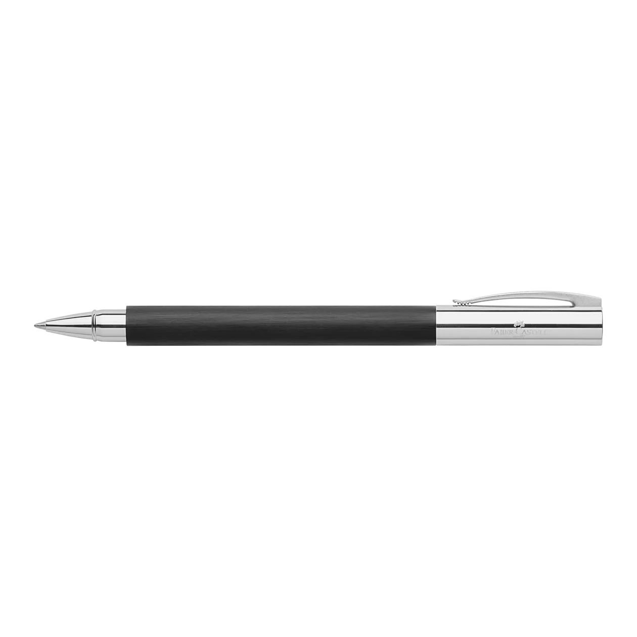 Faber-Castell Ambition Precious Resin Rollerball Pen, Black/Chrome