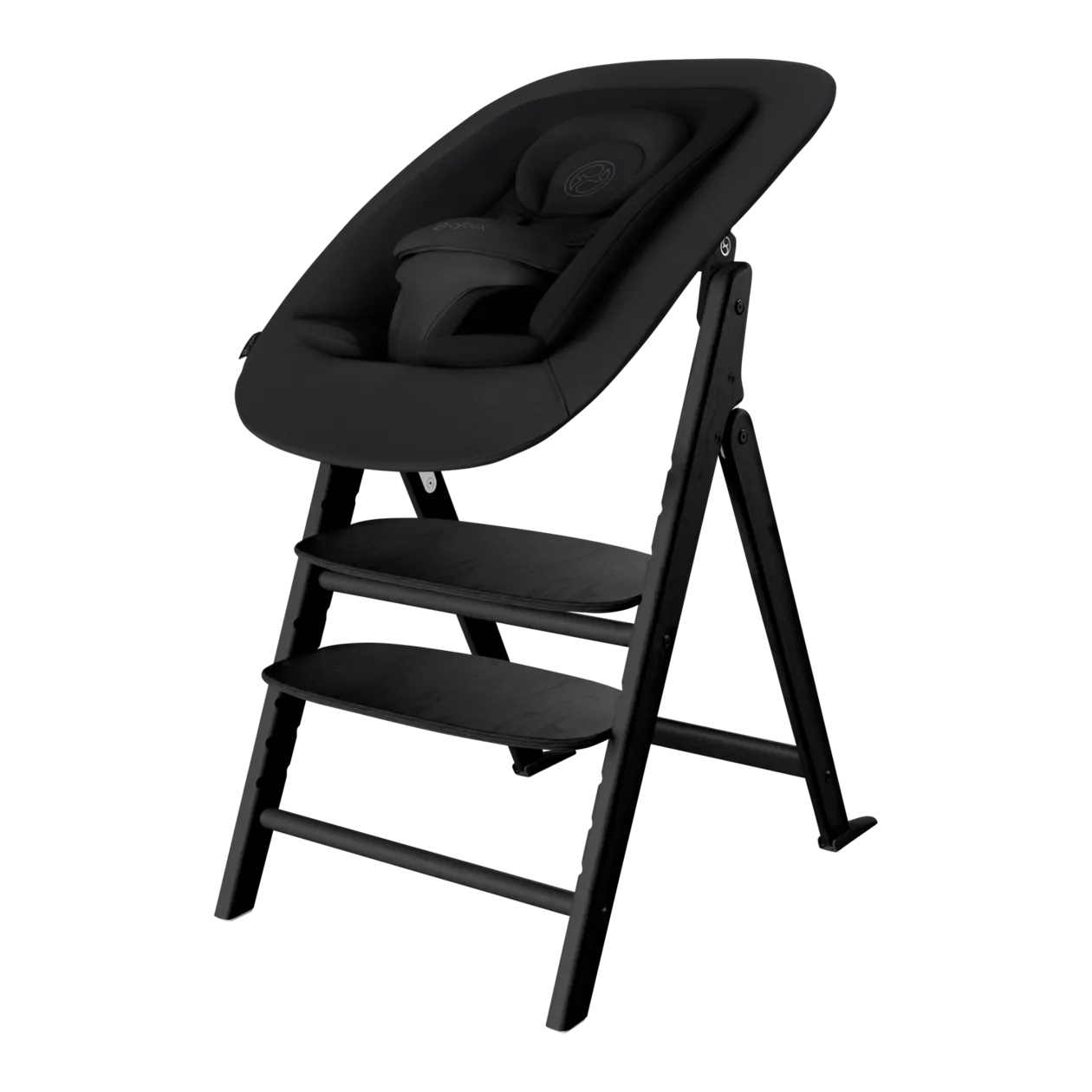 CYBEX Click & Fold Ensemble chaise haute 4-en-1, Stunning Black