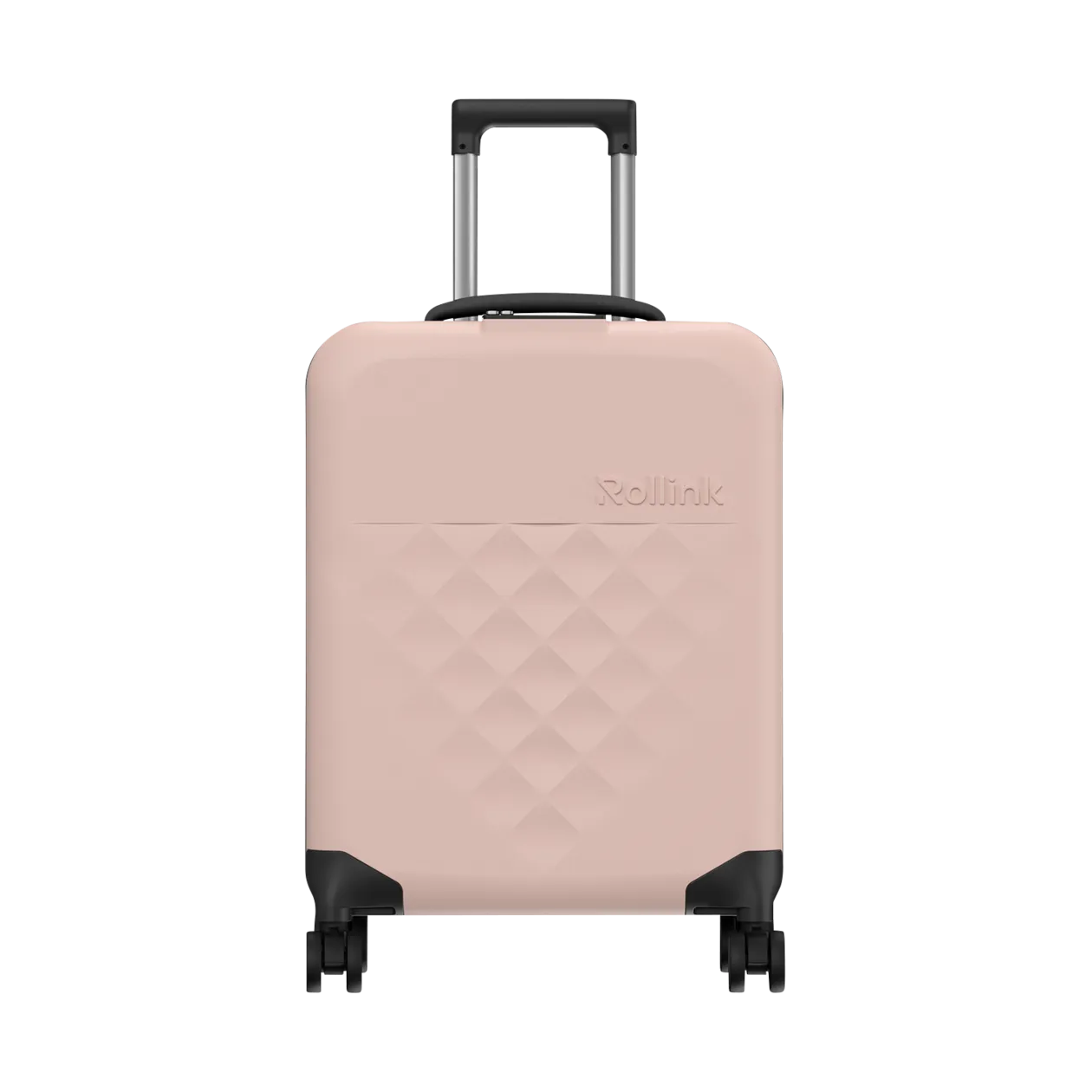 Rollink VEGA360 Valise cabine à roulettes (pliable), Rose Smoke