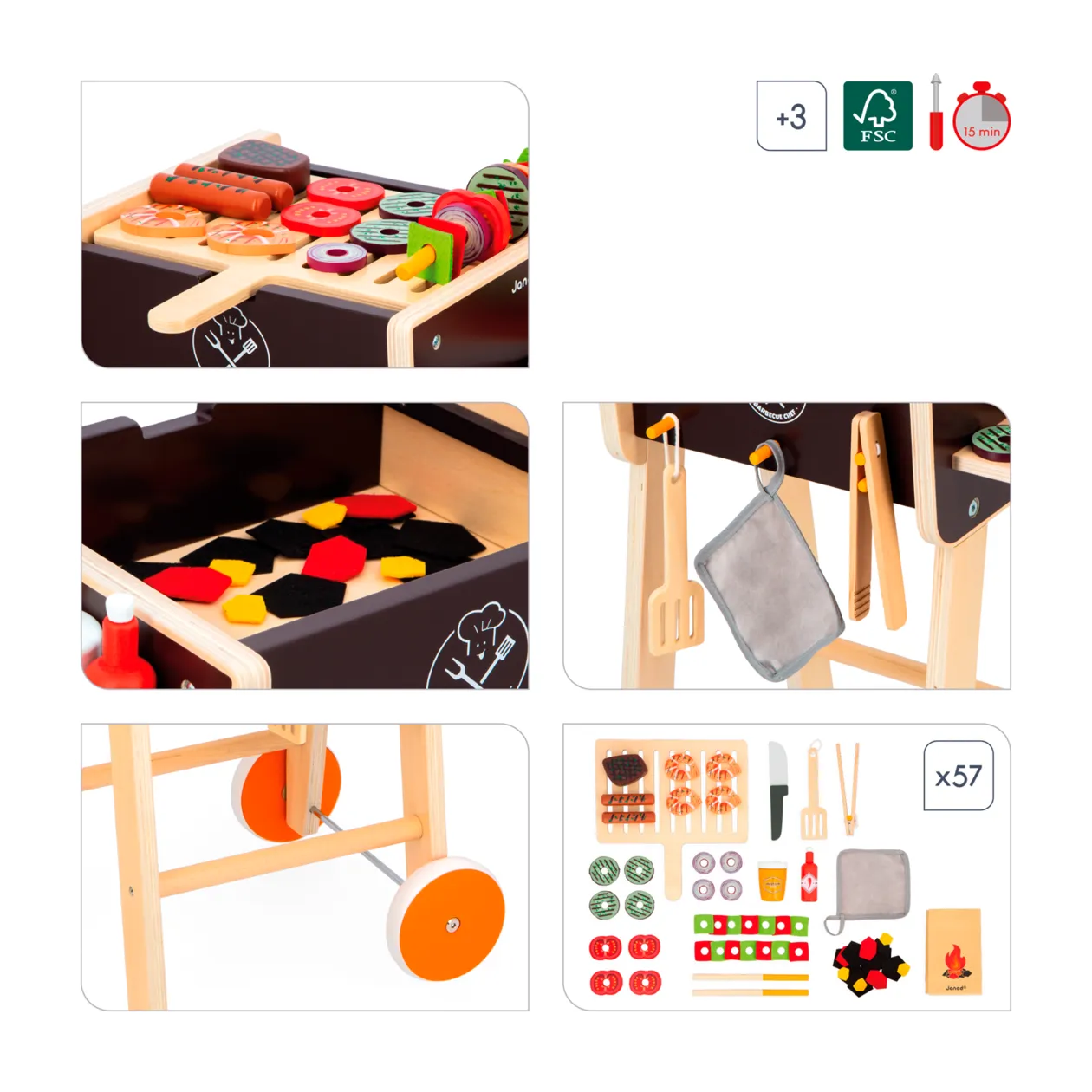 Janod Grill für Kinder Spielset