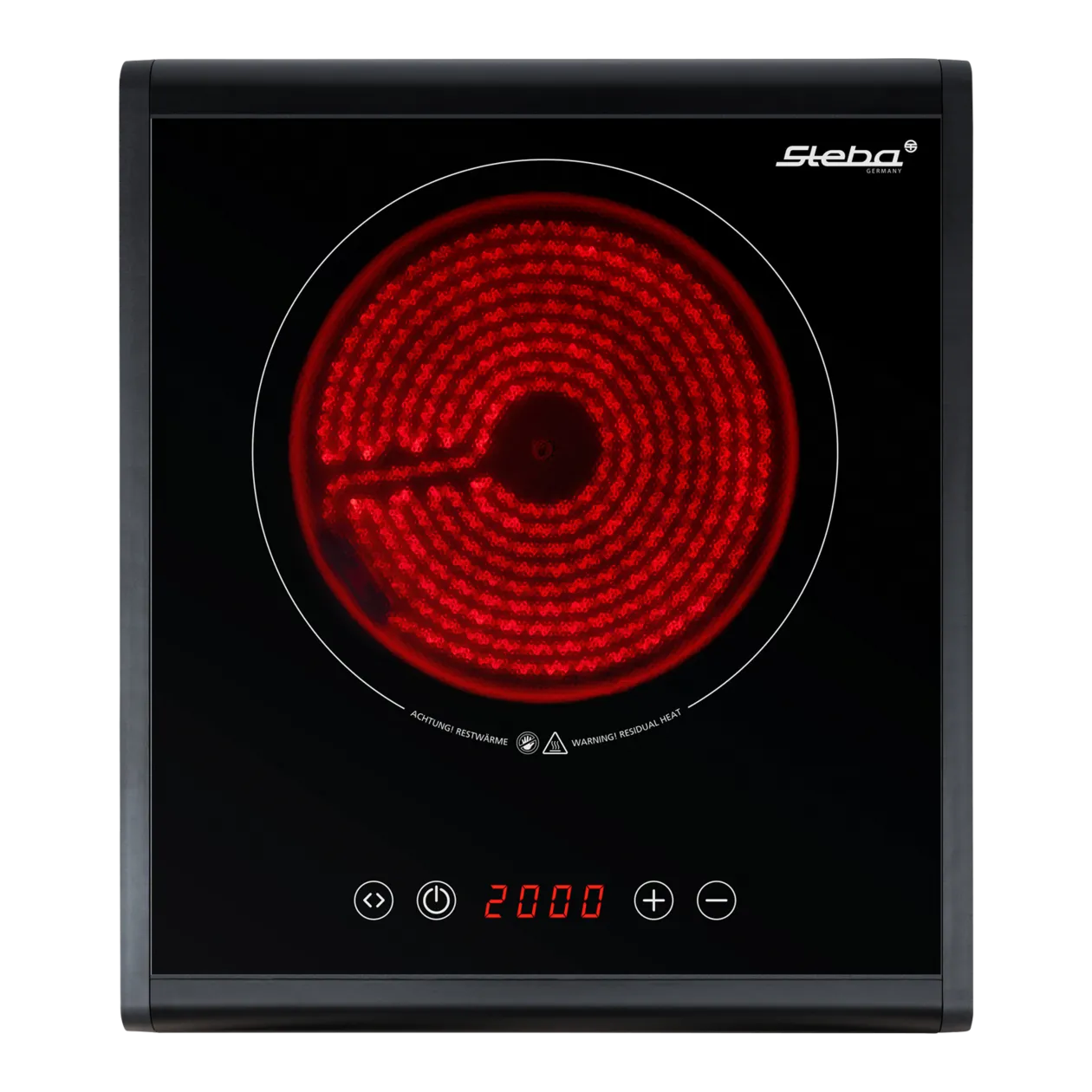 Steba HK 25 Glass Ceramic Hob, Black