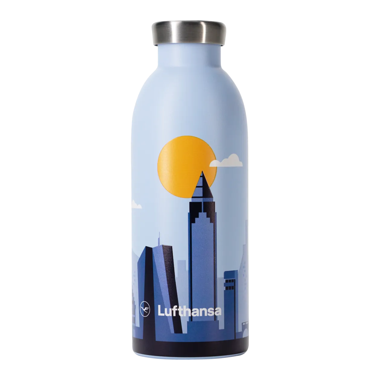 24Bottles® Lufthansa Edition Clima Bottle Gourde isotherme, 500 ml, Blue Breeze Tone