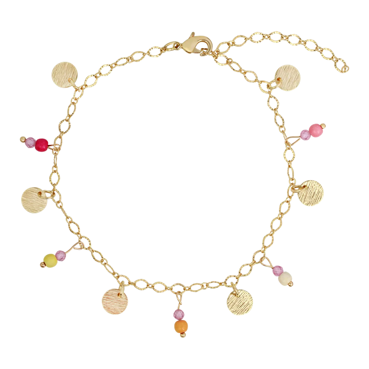 Marlay Anklet, Set of 3, Gold-Coloured