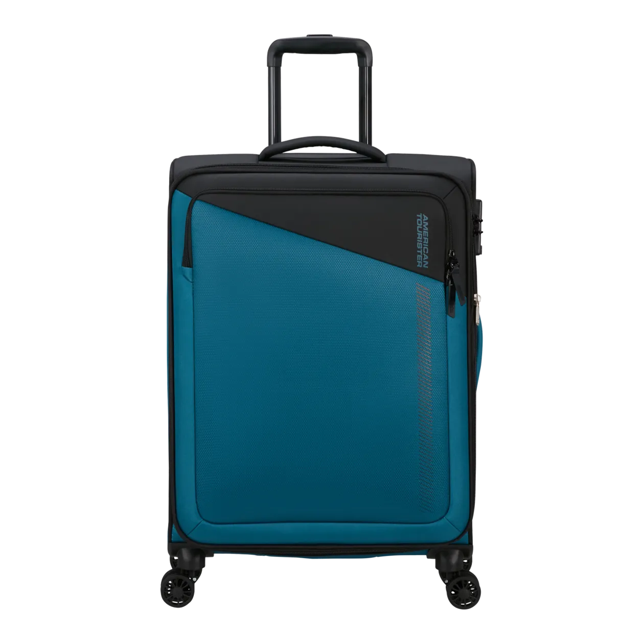 American Tourister Daring Dash Trolley M (espandibile), nero/blu