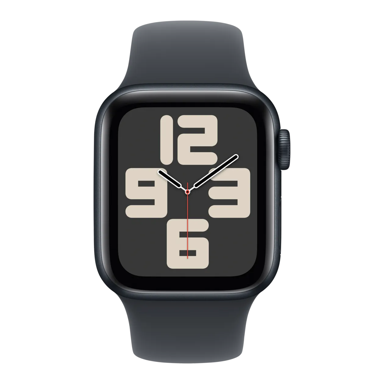 Apple Watch Series SE GPS Smartwatch (2. Generation) mit Sportarmband M/L, Aluminium, 44 mm, Midnight