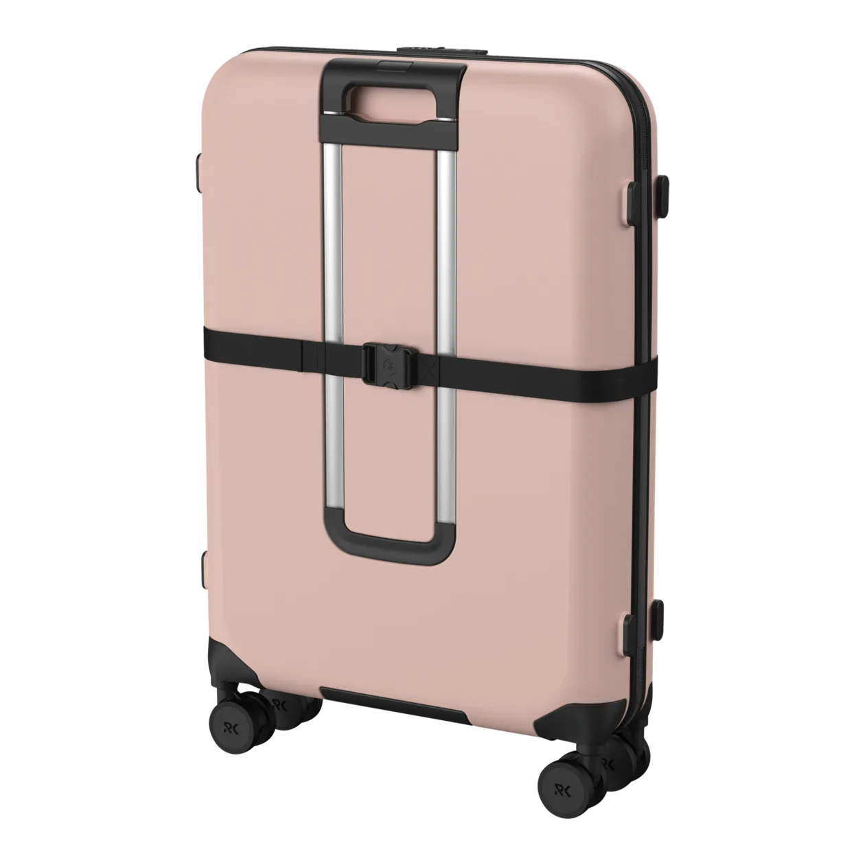 Rollink VEGA360 Valise à roulettes L (pliable), Rose Smoke