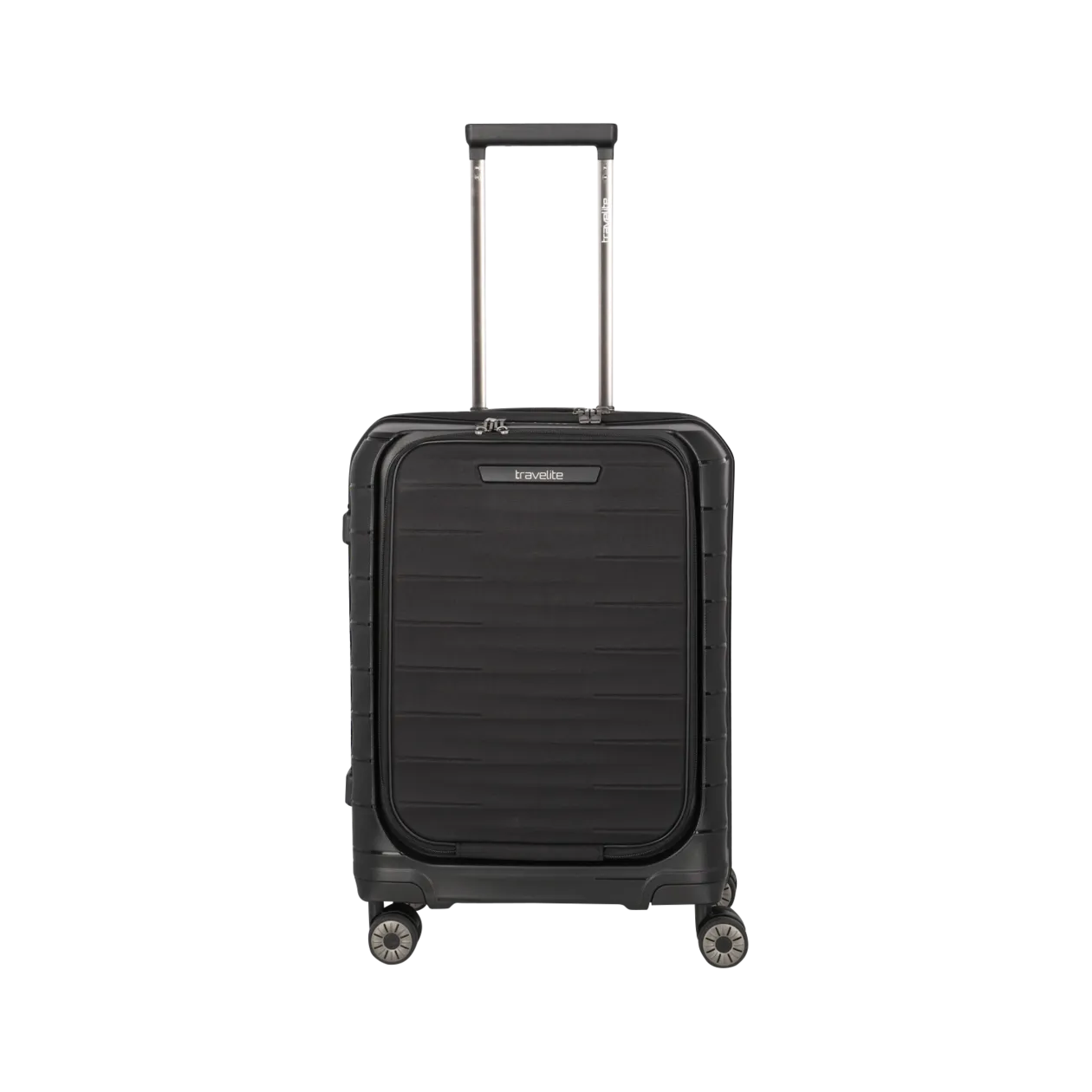 travelite Mooby Valise à roulettes S avec poche avant, noir