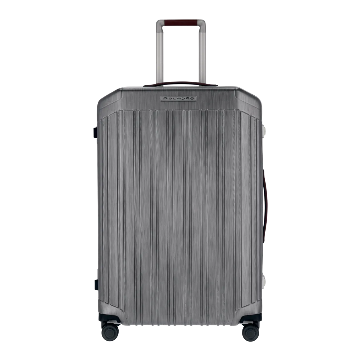 Piquadro Hard Shell Trolley L, Silver Grey/Cognac