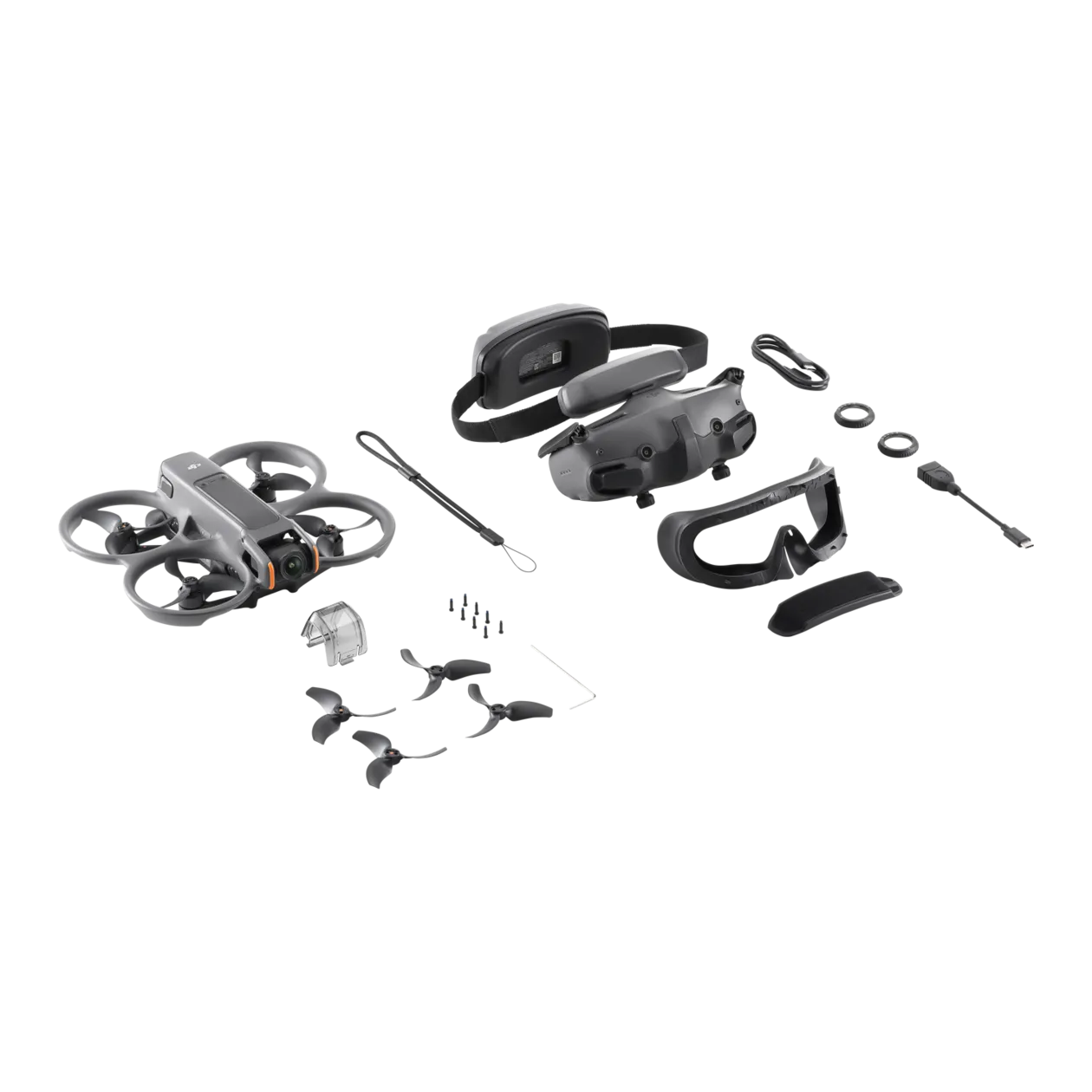 DJI Avata 2 Fly More Combo FPV-Drohnen-Set, Grau