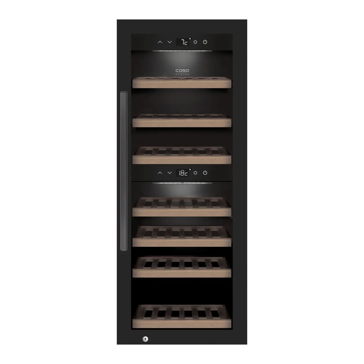 CASO Design WineExclusive 38 Smart Wine Cooler, Black