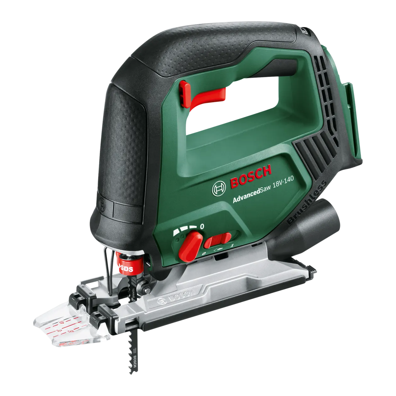 Bosch AdvancedSaw 18V-140 Cordless Jigsaw, Classic Green