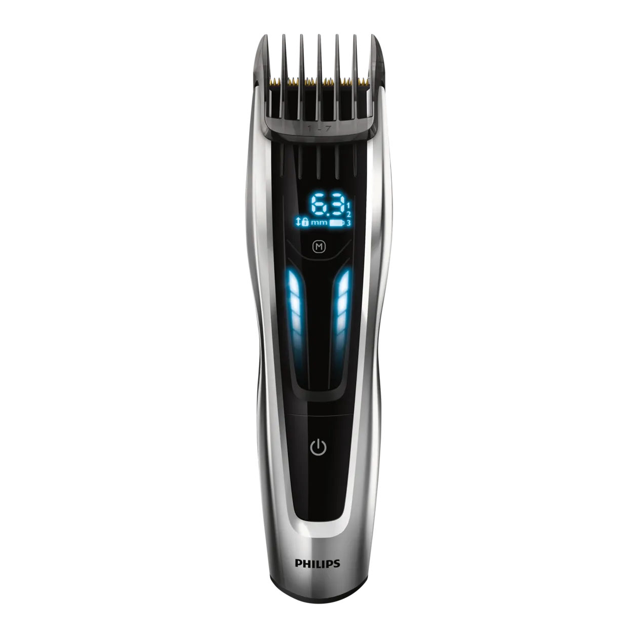 Philips Hairclipper Series 9000 Dual Cut Regolacapelli, toni argento