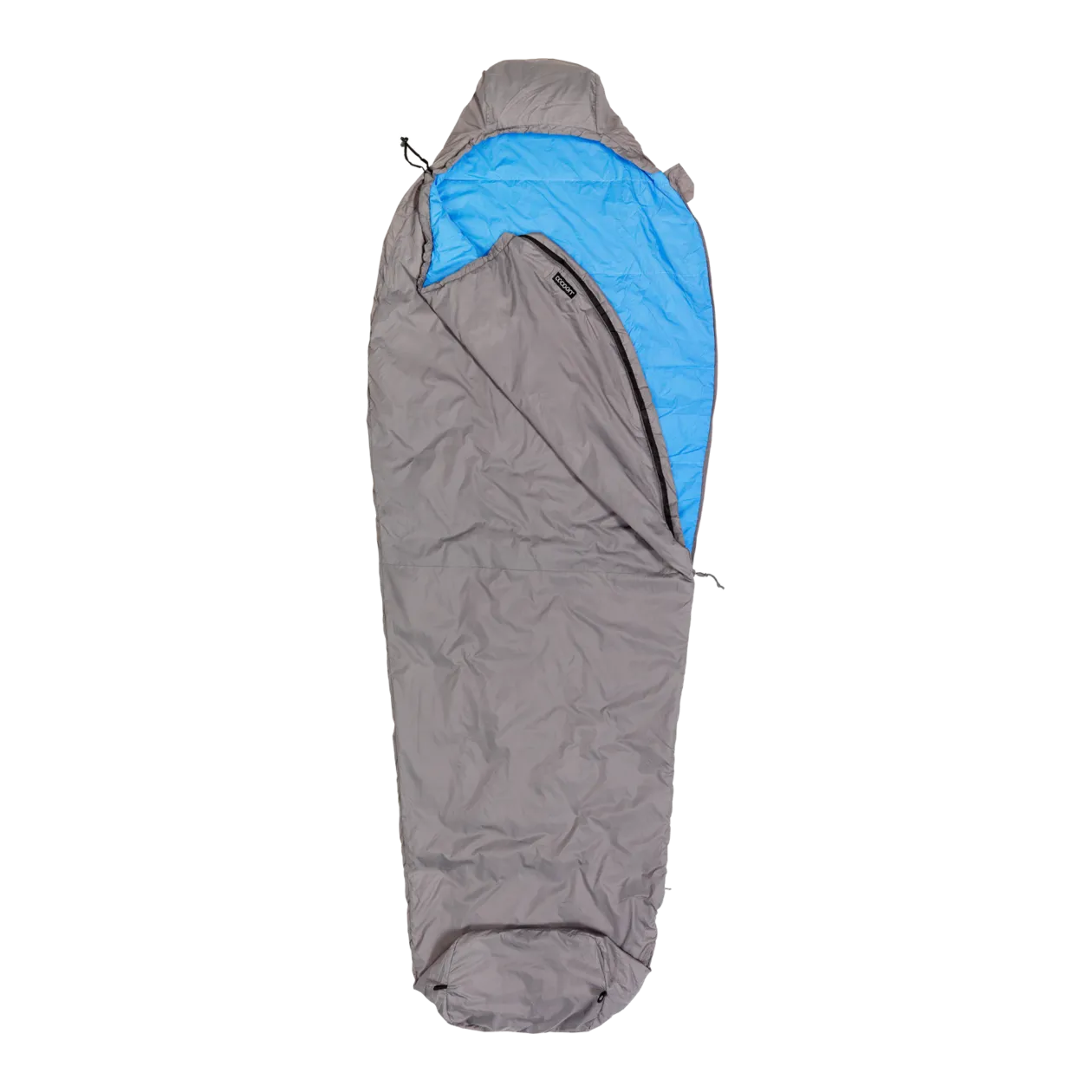 COCOON Mountain Wanderer Long Sac de couchage, Volcano Grey / Light Blue