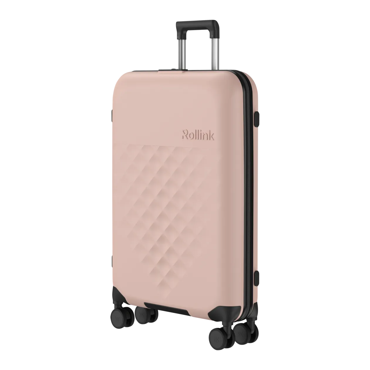 Rollink VEGA360 Valise à roulettes L (pliable), Rose Smoke