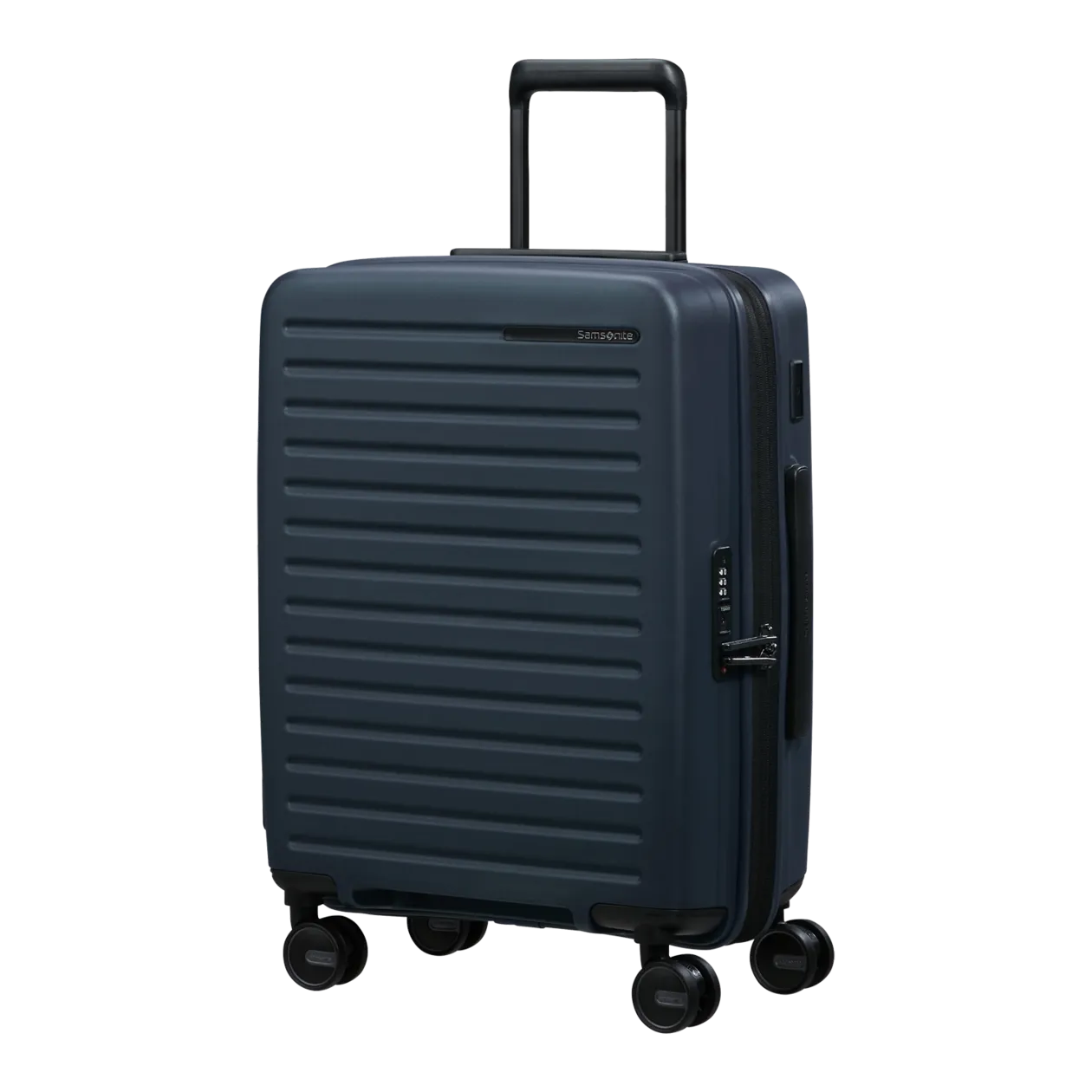 Samsonite Restackd Spinner 55/20-23 Valise à roulettes S (extensible), Midnight Blue