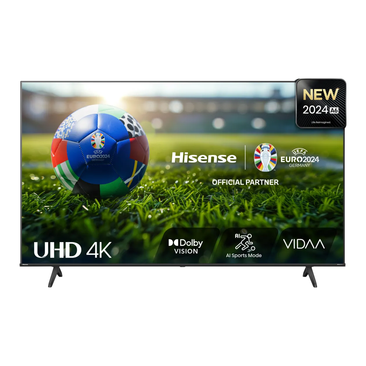 Hisense 43A6N 4K UHD Smart TV, 43″, Black