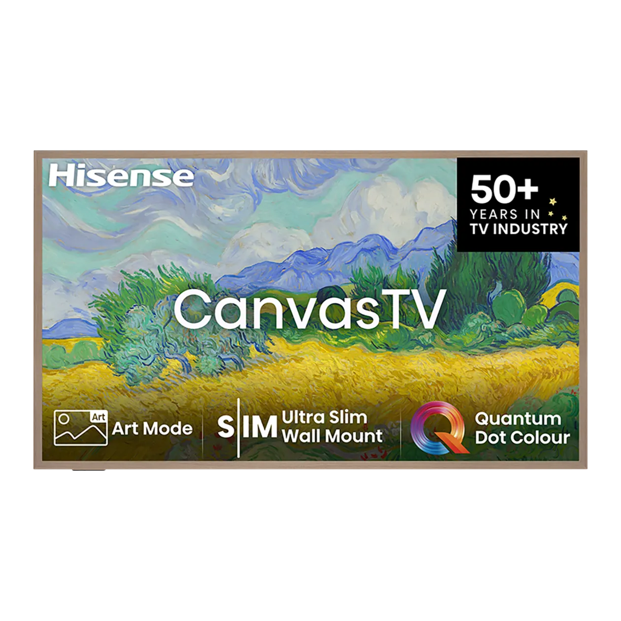 Hisense S7NQ 4K QLED Canvas Smart TV, 55″, nero