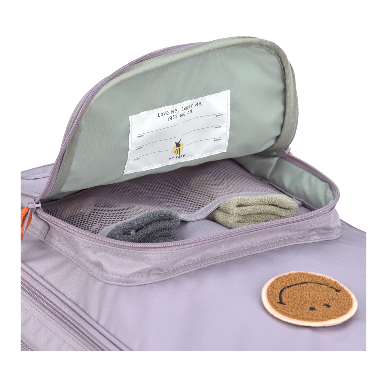 LÄSSIG Little Gang Valise à roulettes pour enfants, Lilac