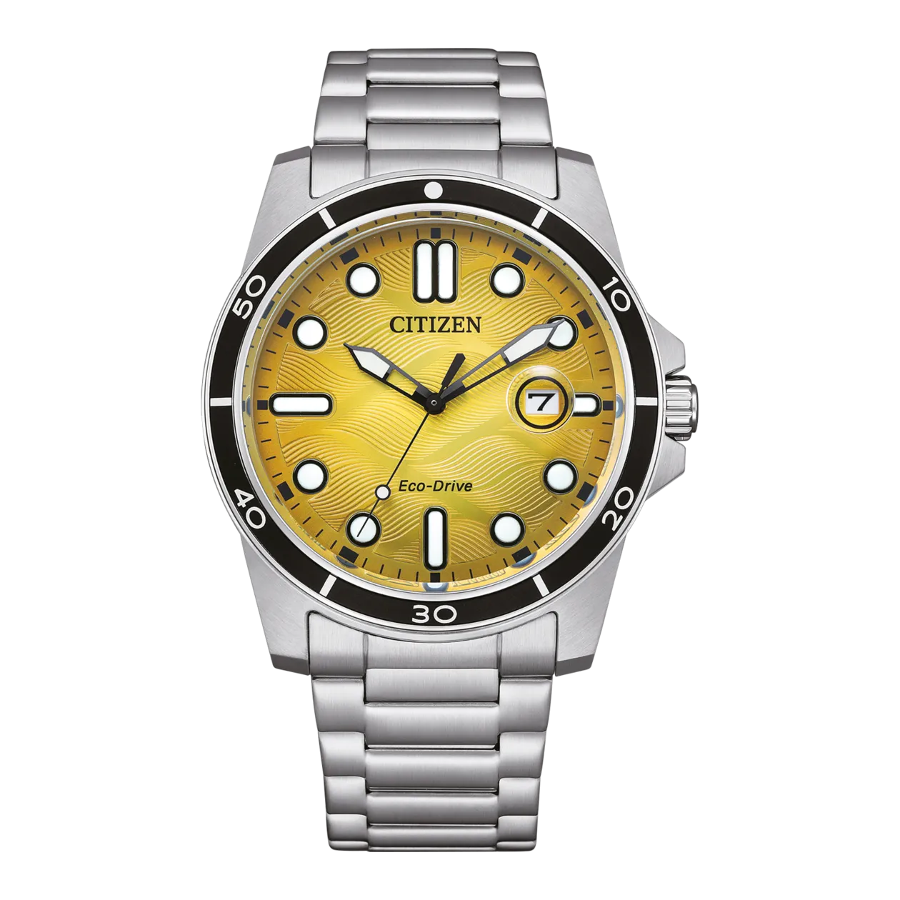 Citizen Eco-Drive AW1816-89X Orologio solare, toni argento / giallo