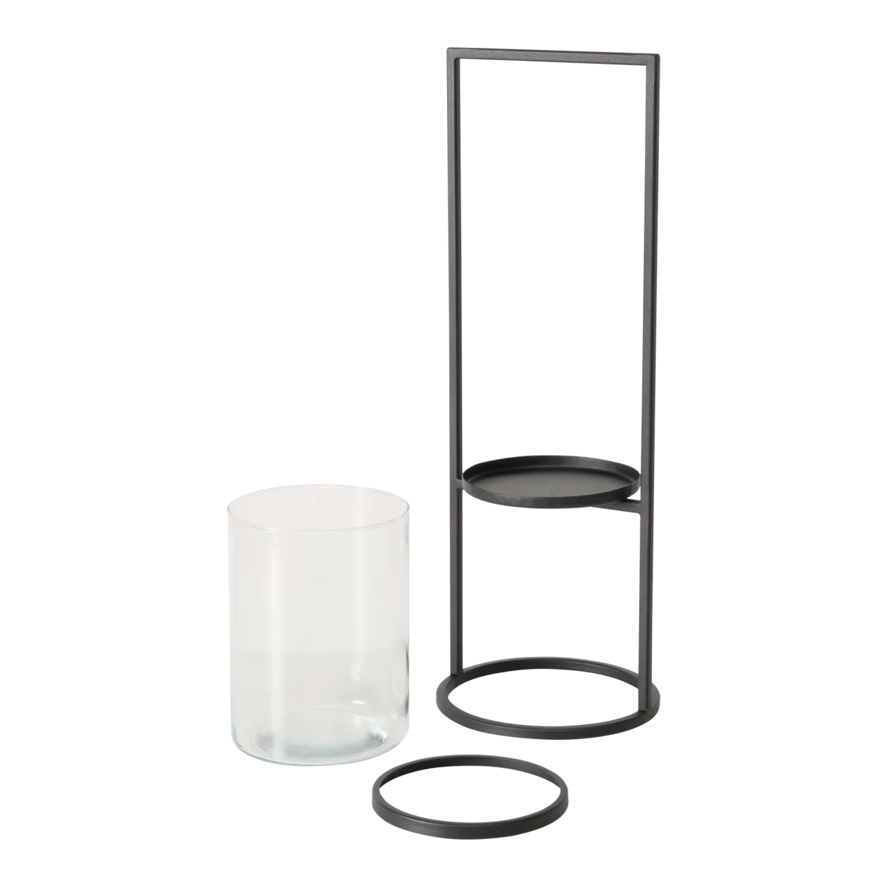 BOLTZE Concept Hurricane Lamp Set, 2 Pcs., Black