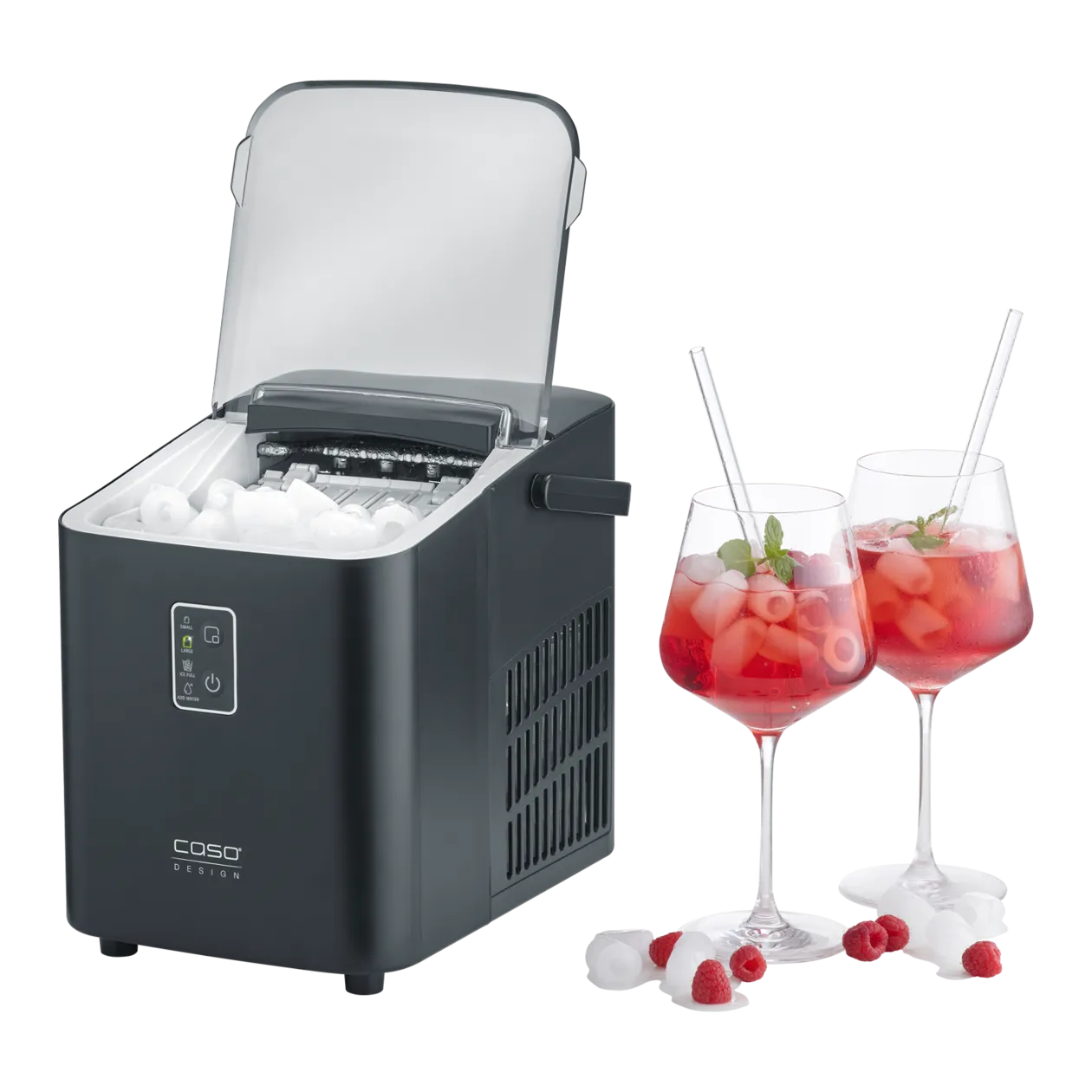 CASO Design IceChef Compact Ice Cube Maker, Black