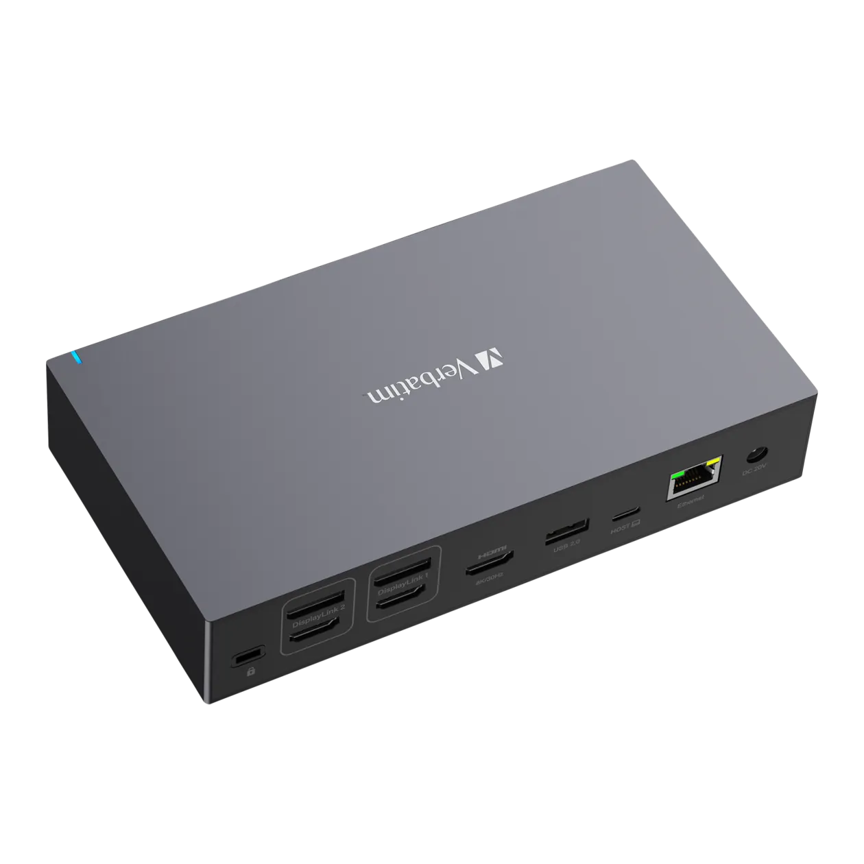 Verbatim USB-C Pro CDS-17 Dockingstation, Grau