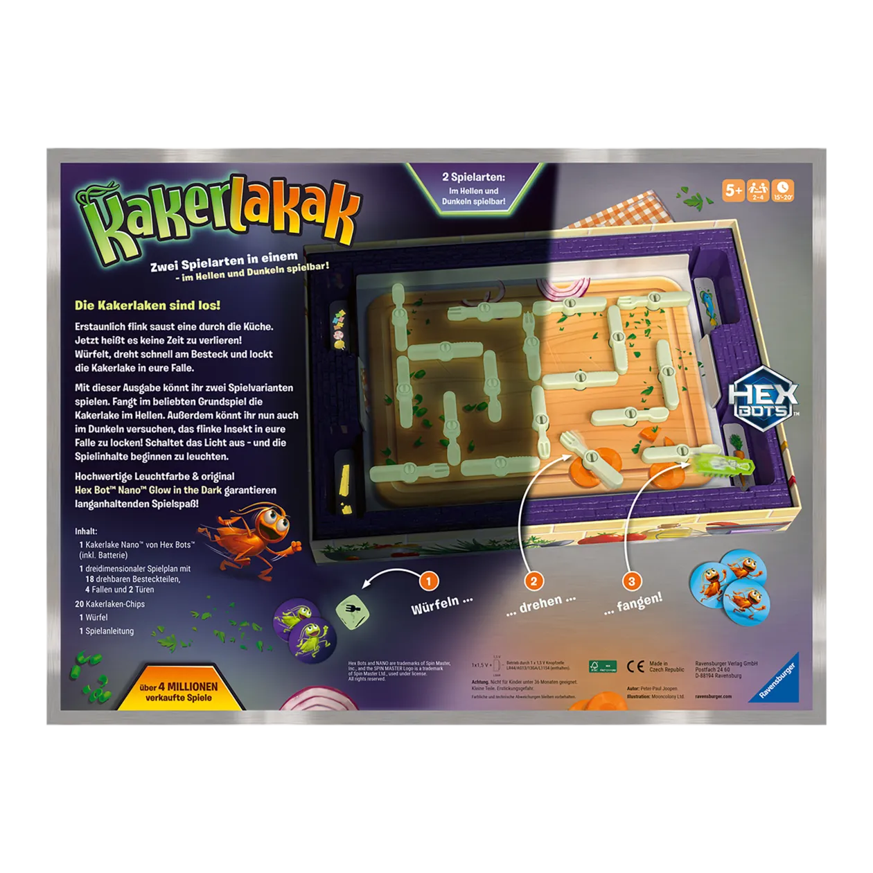 Ravensburger Kakerlakak Glow in the Dark Edition Brettspiel