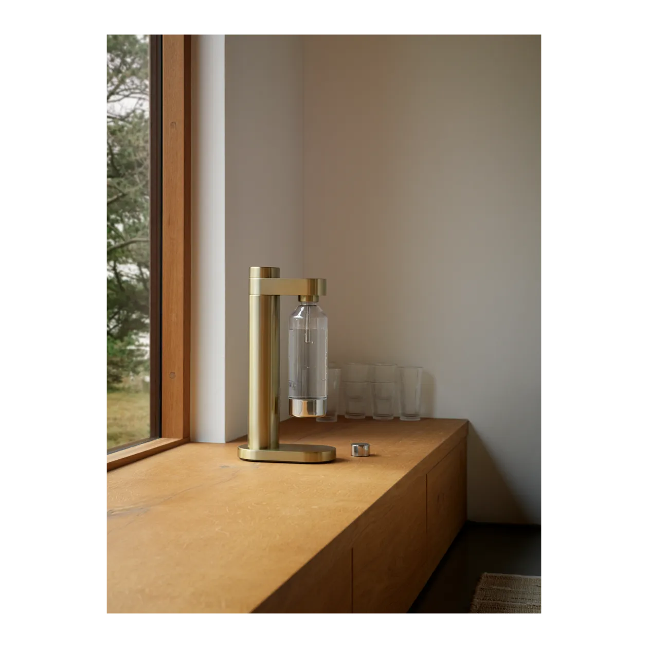 Stelton Brus Wassersprudler, Brushed Brass