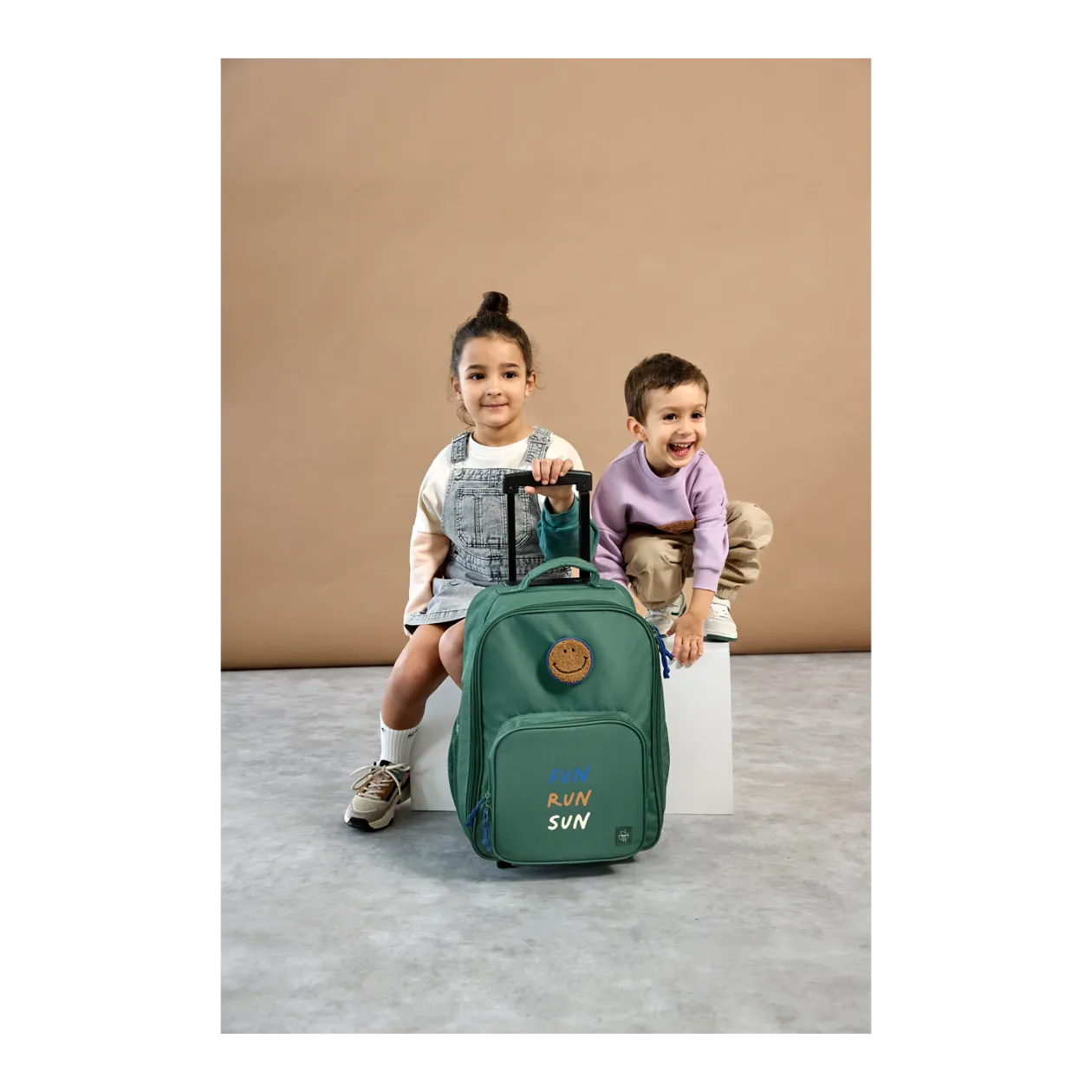 LÄSSIG Little Gang Trolley per bambini, Dark Green