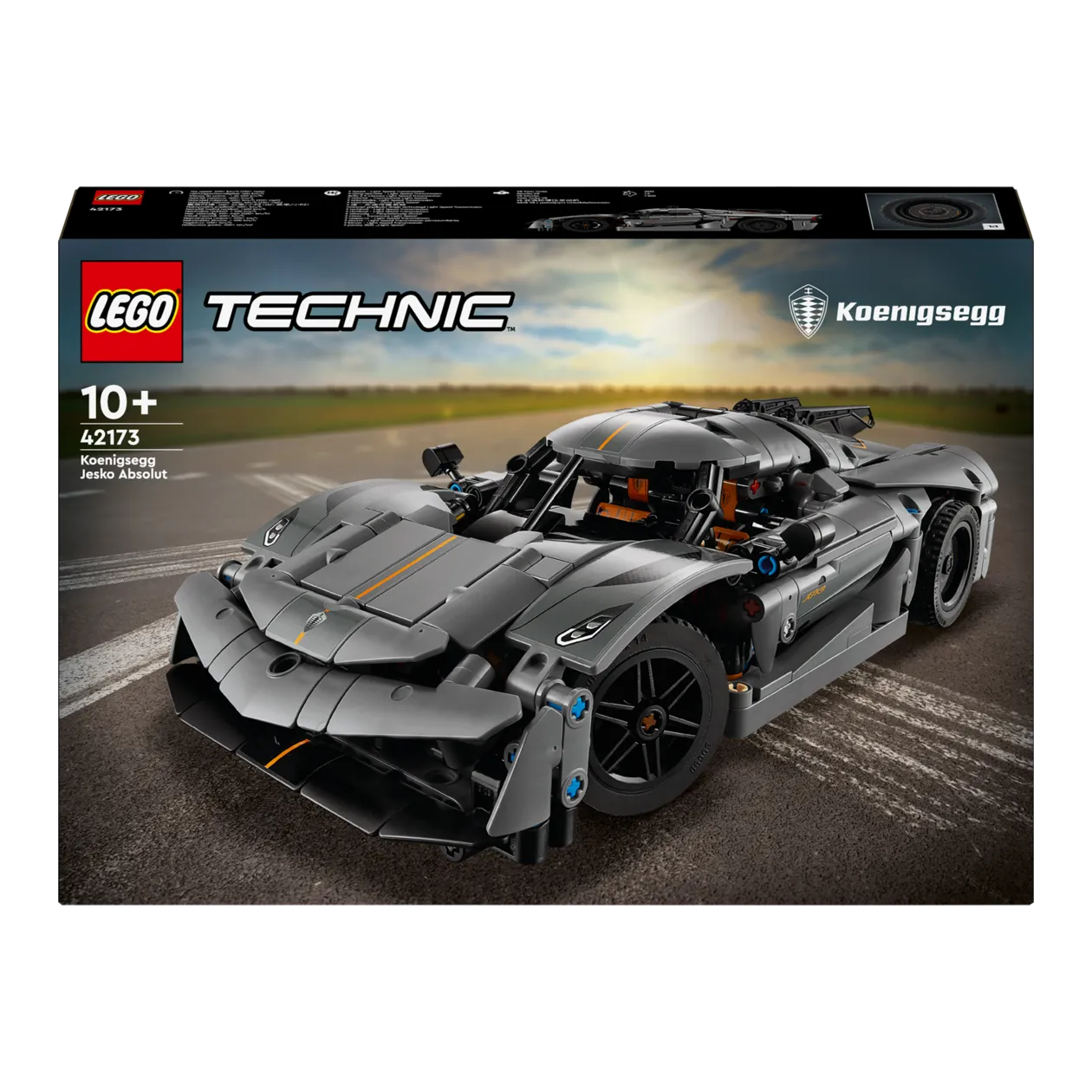 LEGO® Technic™ 42173 Koenigsegg Jesko Absolut Grey Hypercar Playset