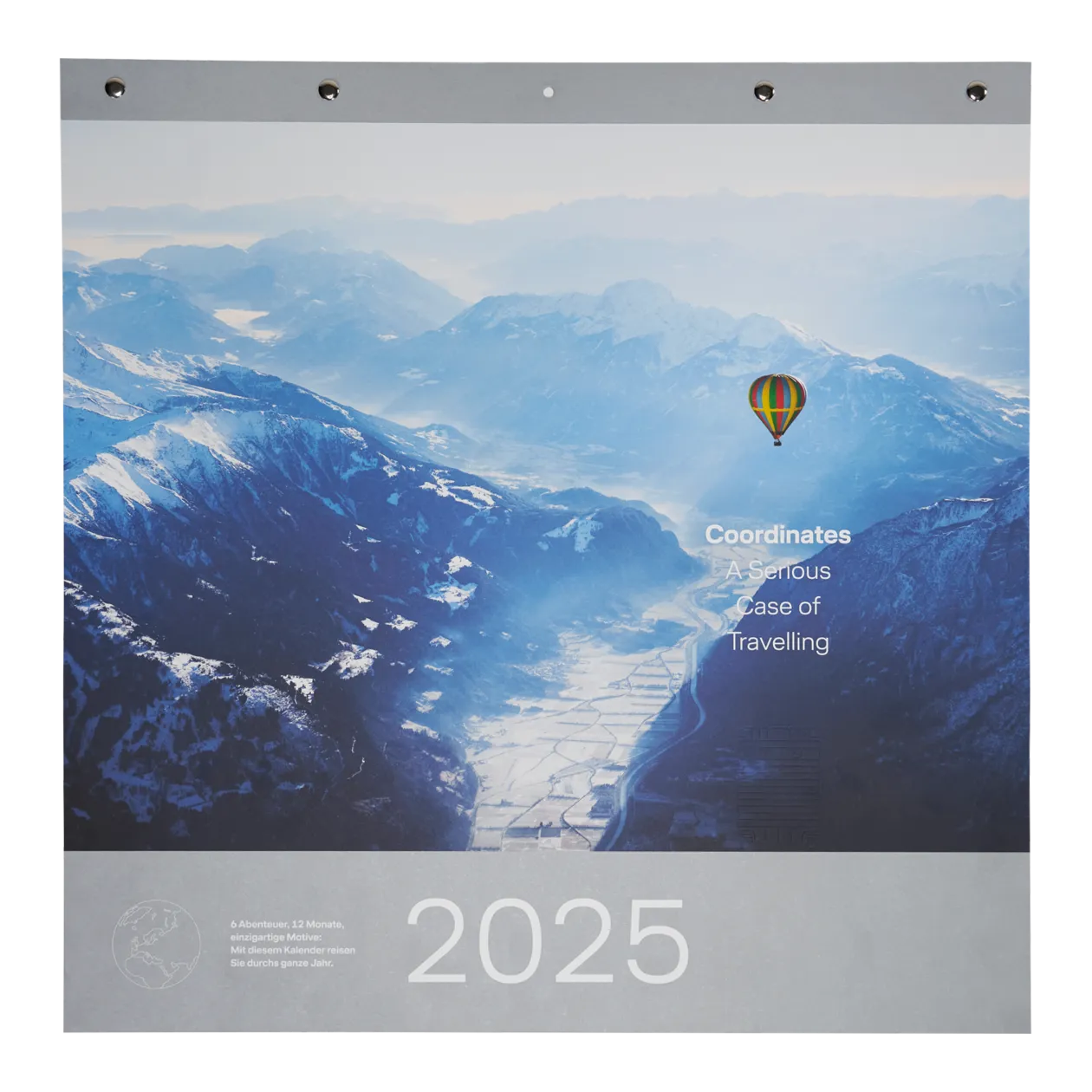 Coordinates "A Serious Case of Travelling" Wall Calendar 2025