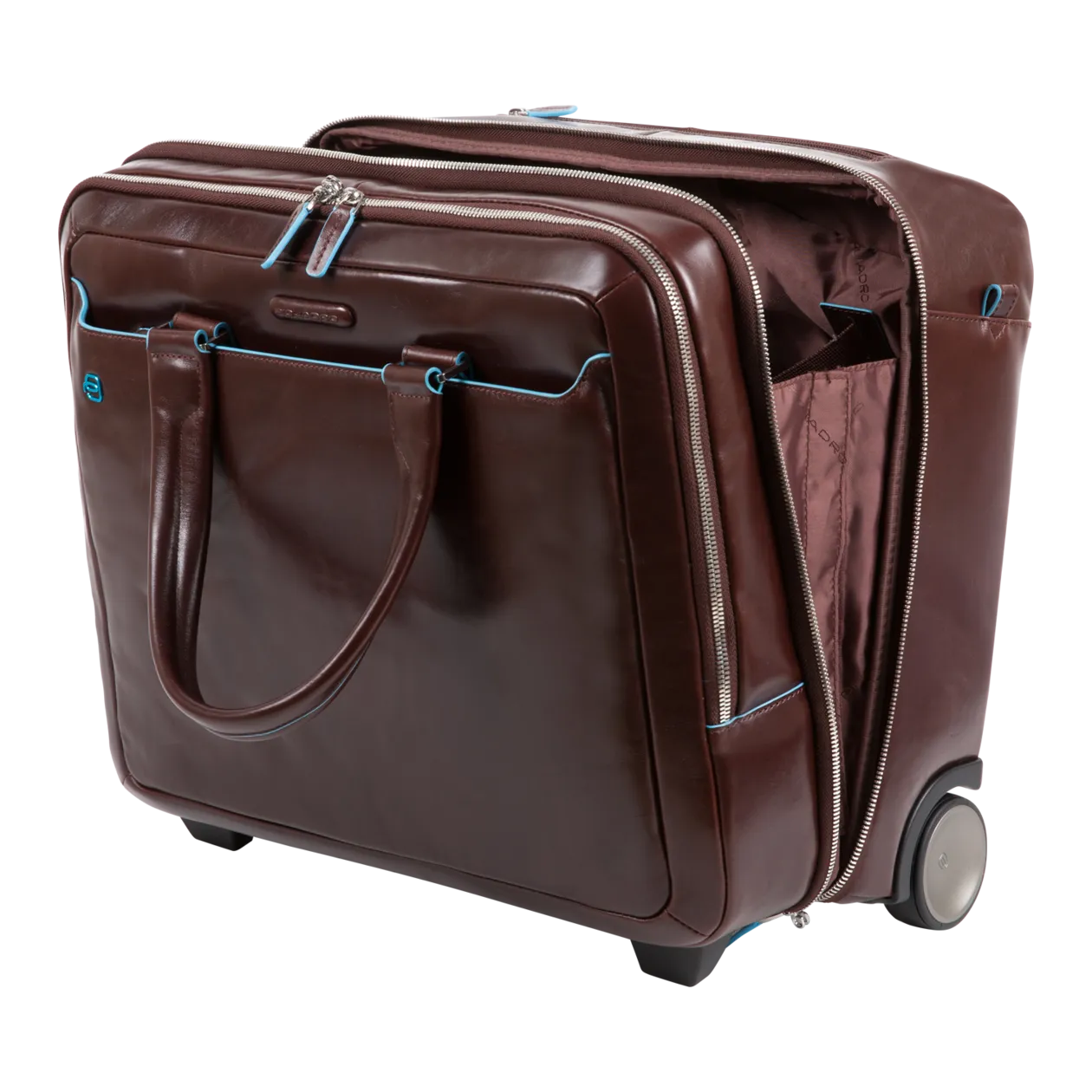 Piquadro Business Wheeler, Mahogany