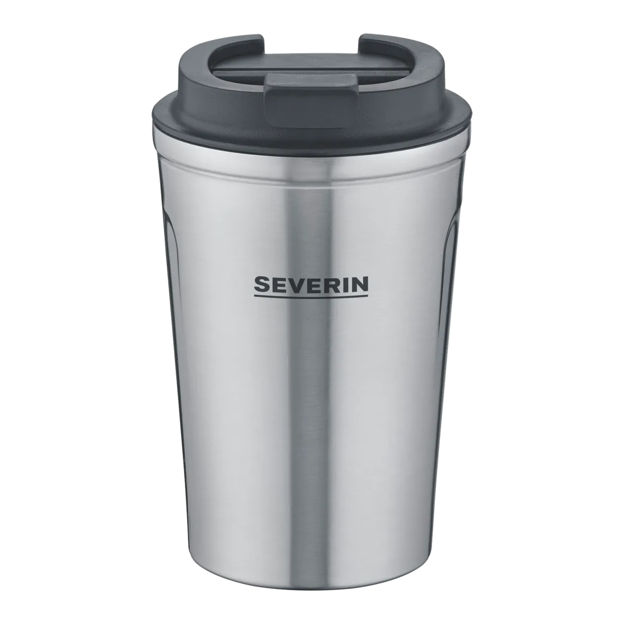 Severin FILKA Fully Automatic Filter Coffee Machine + To-Go Mug, Dark Inox