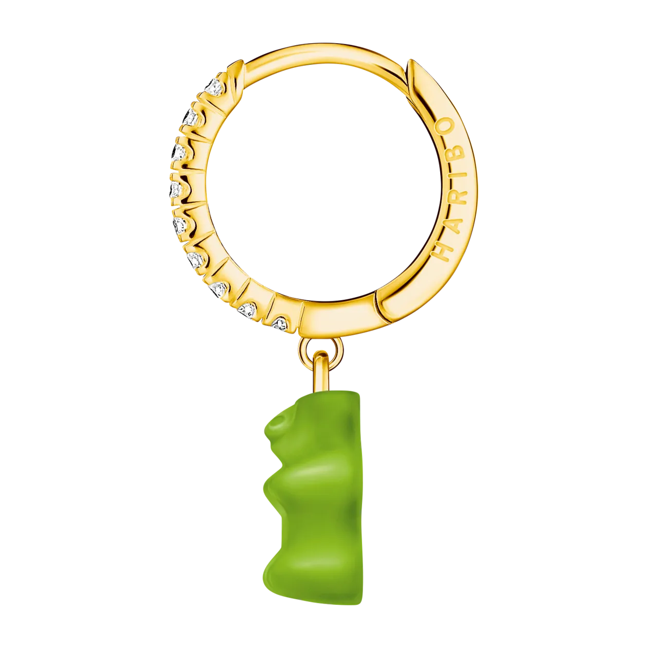 THOMAS SABO x HARIBO Hoop Earring, Gold/Green