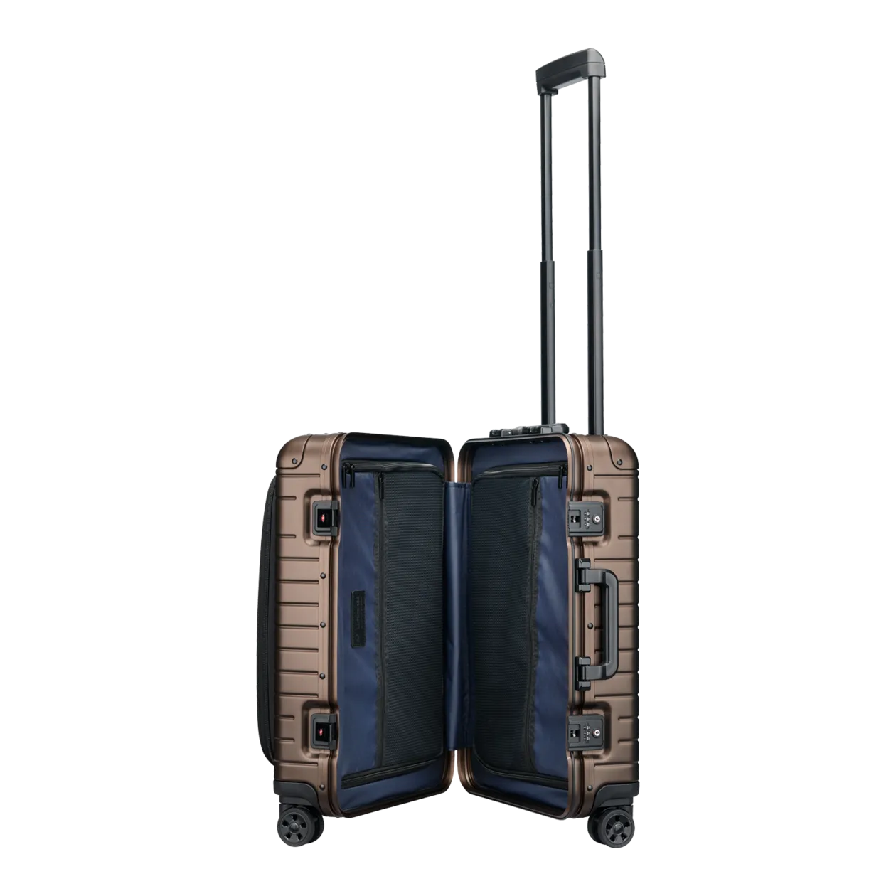 Lufthansa Aluminium Collection First Class Edition Trolley S con tasca frontale, bronzo