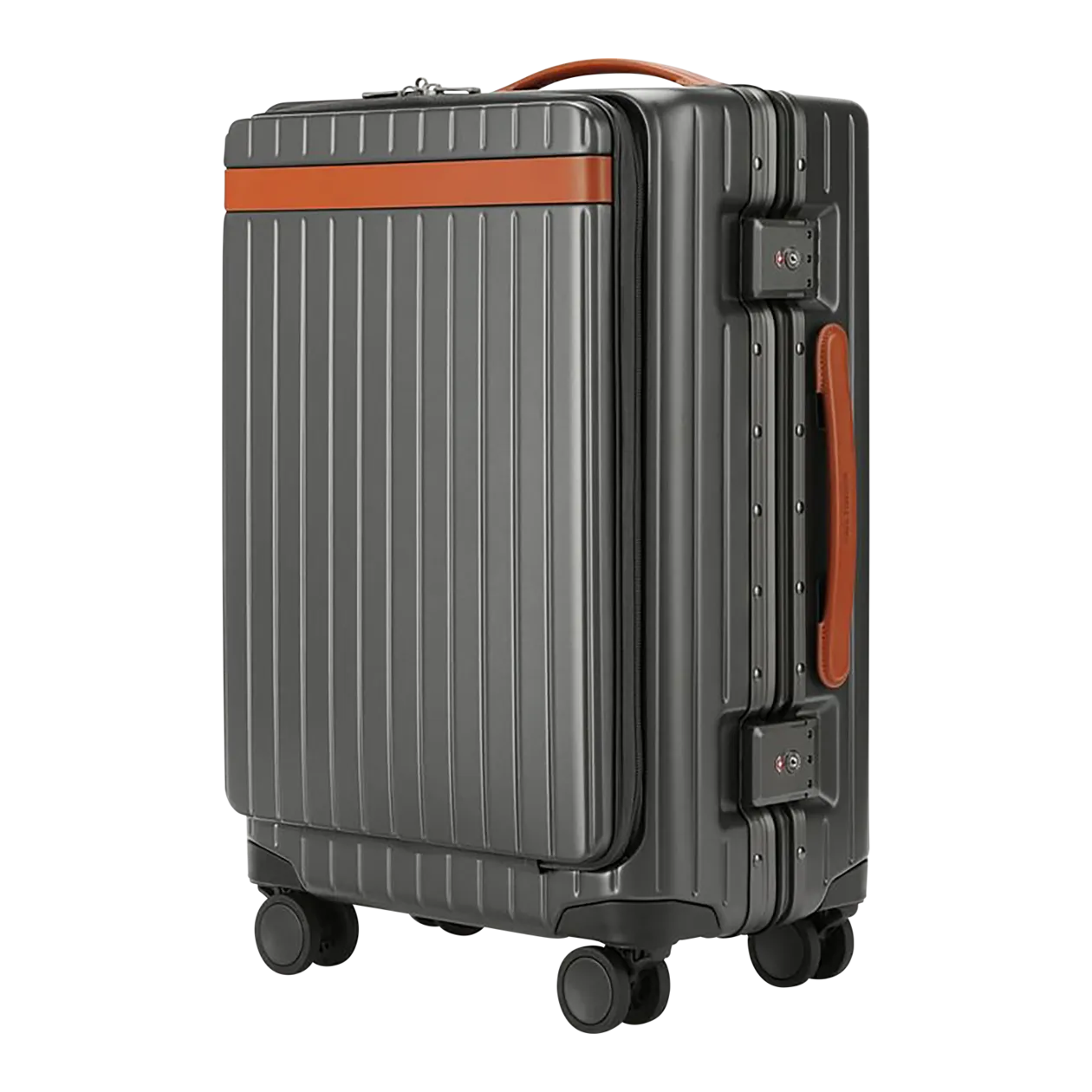 Carl Friedrik The Carry-on X Bordtrolley, Grau/Cognac