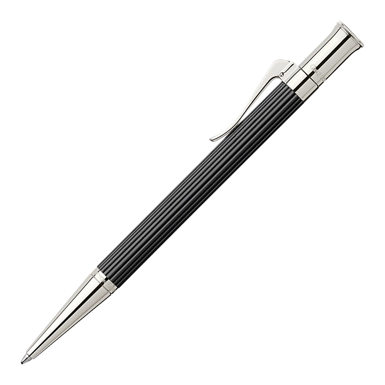 Graf von Faber-Castell Classic Ebenholz Kugelschreiber, Schwarz/Platinfarben