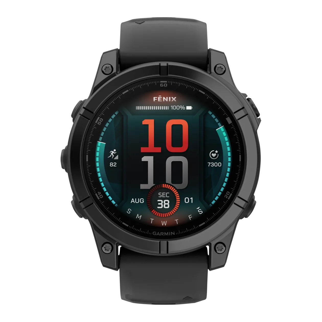 Garmin fēnix® E GPS Multisport Smartwatch, Black / Slate Grey