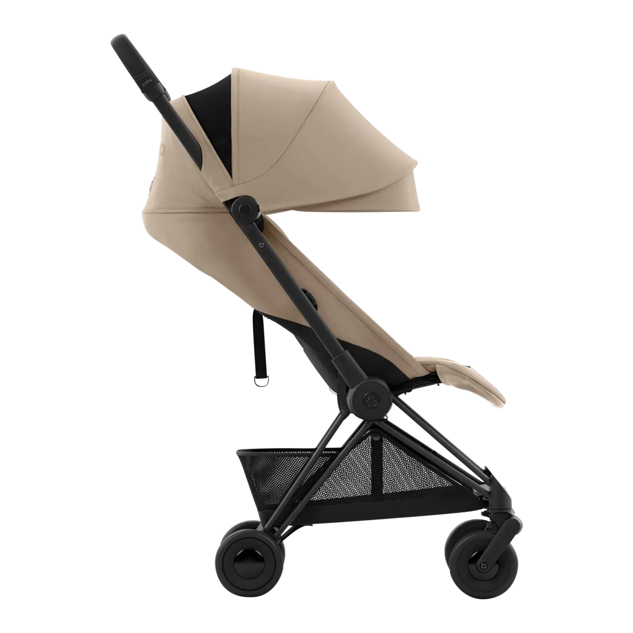 CYBEX Coya Matt Black Buggy, Cozy Beige / Beige