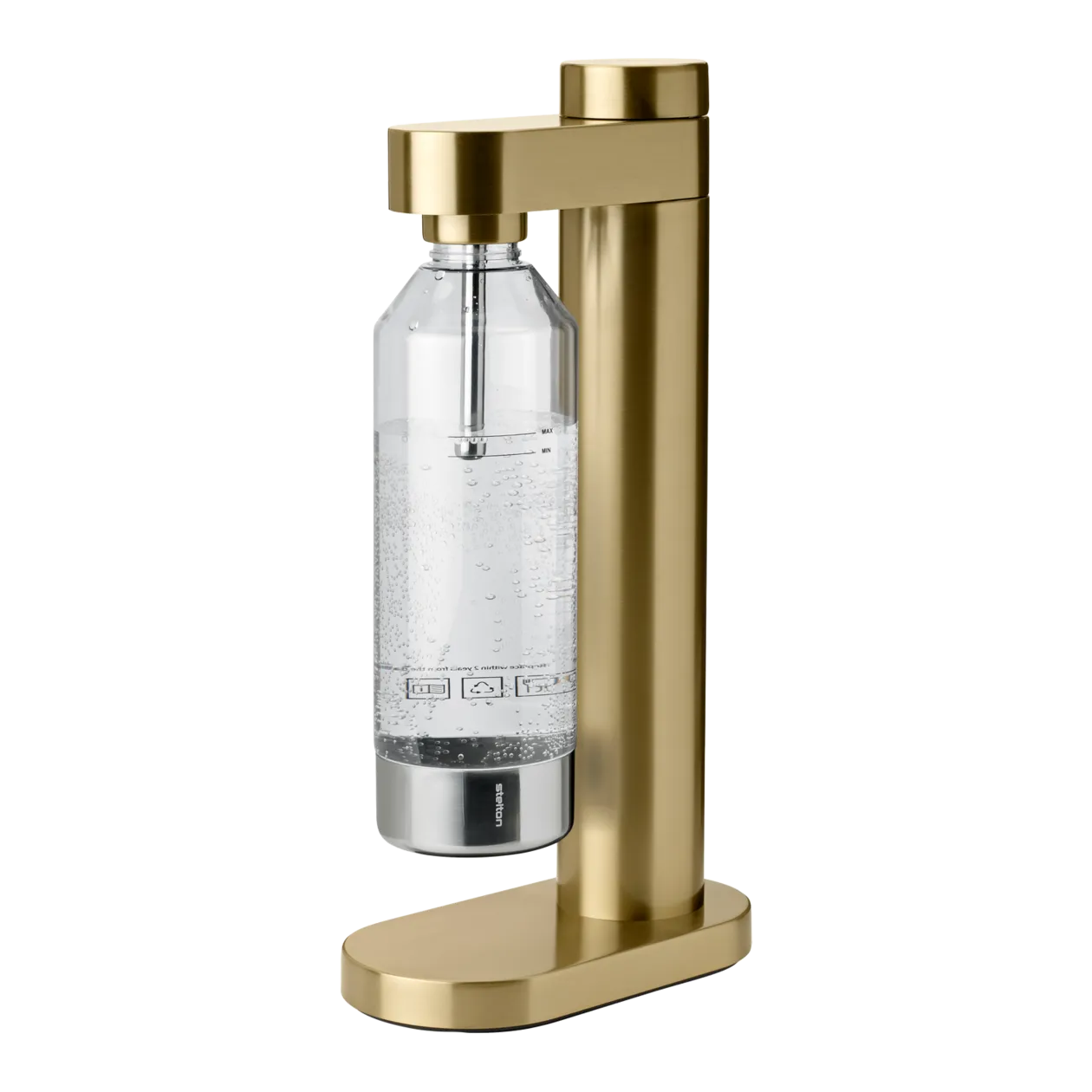 Stelton Brus Wassersprudler, Brushed Brass