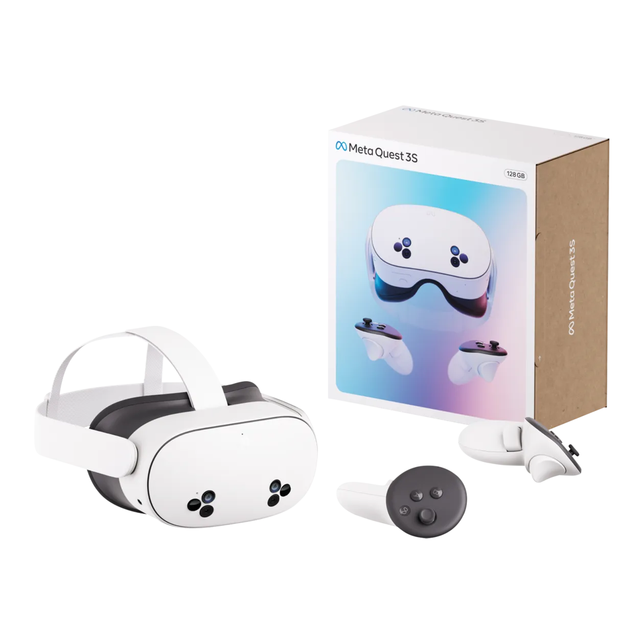 Meta Quest 3S MR-Headset, 128 GB, Moonstone White