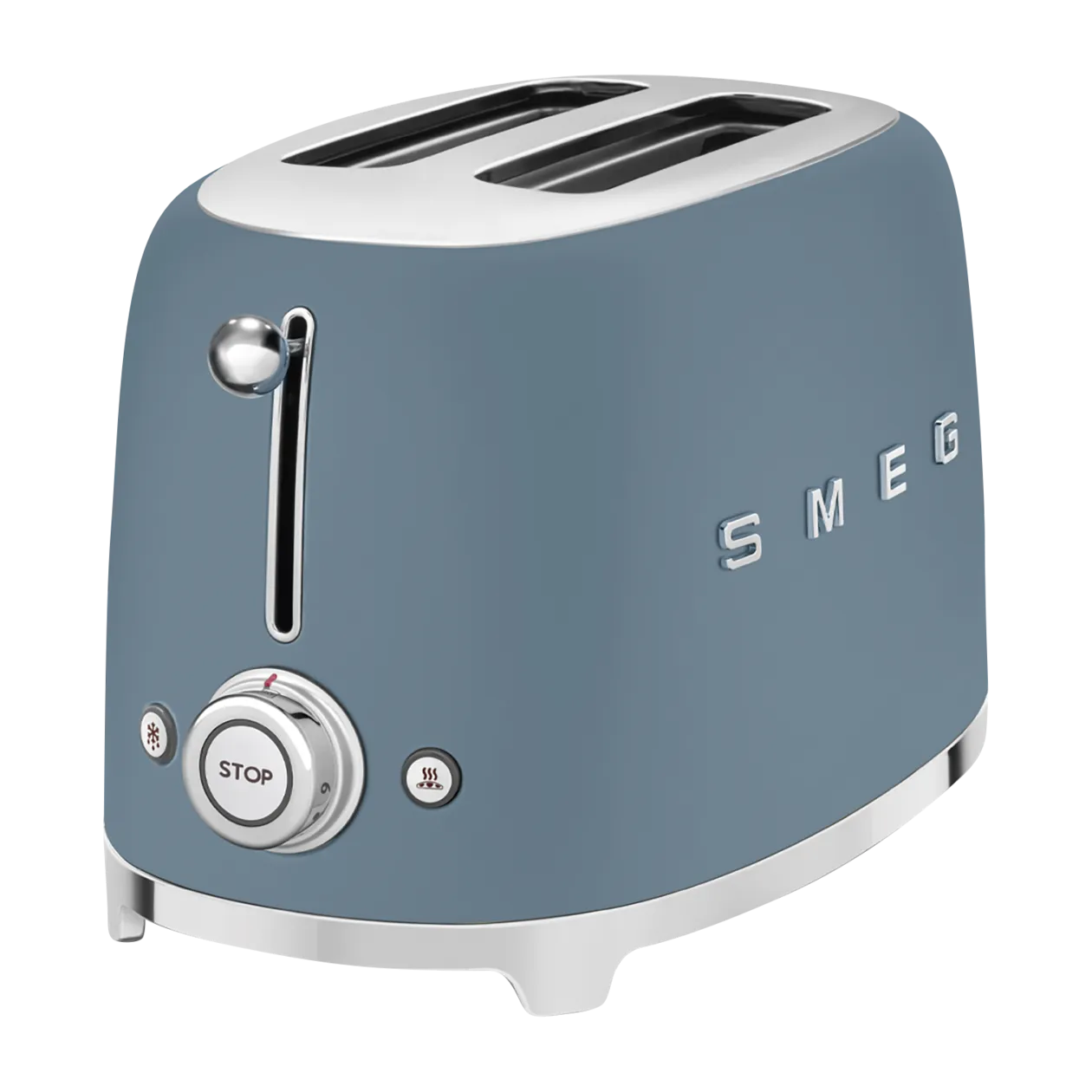 SMEG 50's Style TSF01 Toaster, 2 Slots Short, Storm Blue