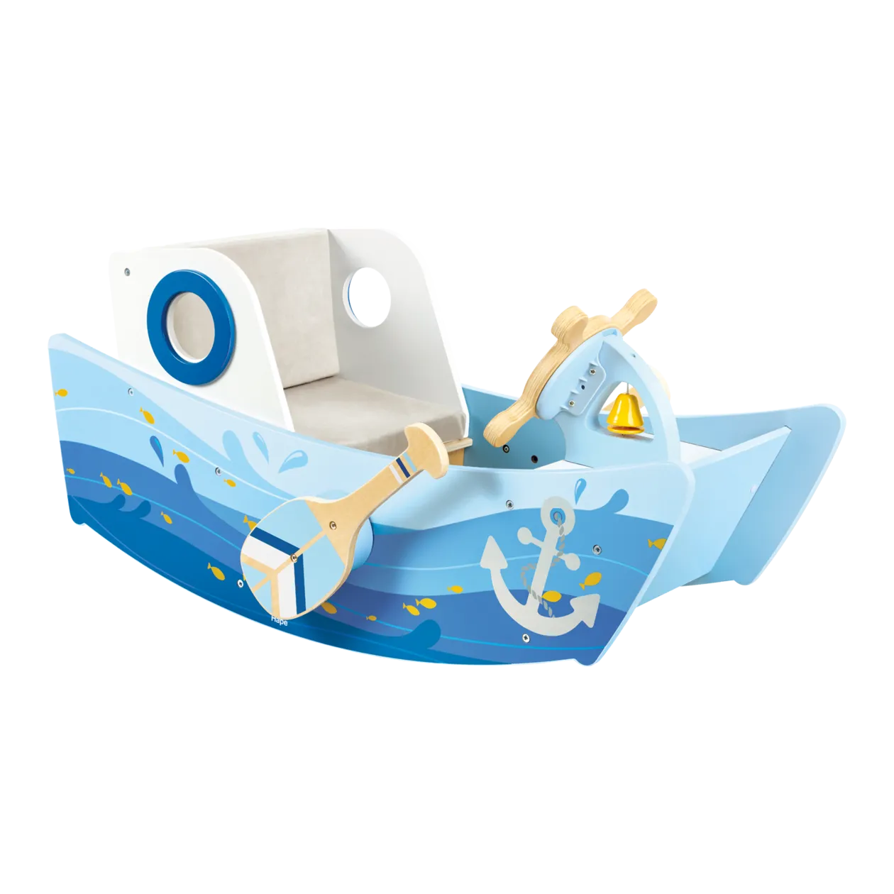 Hape Rocking Boat, Blue