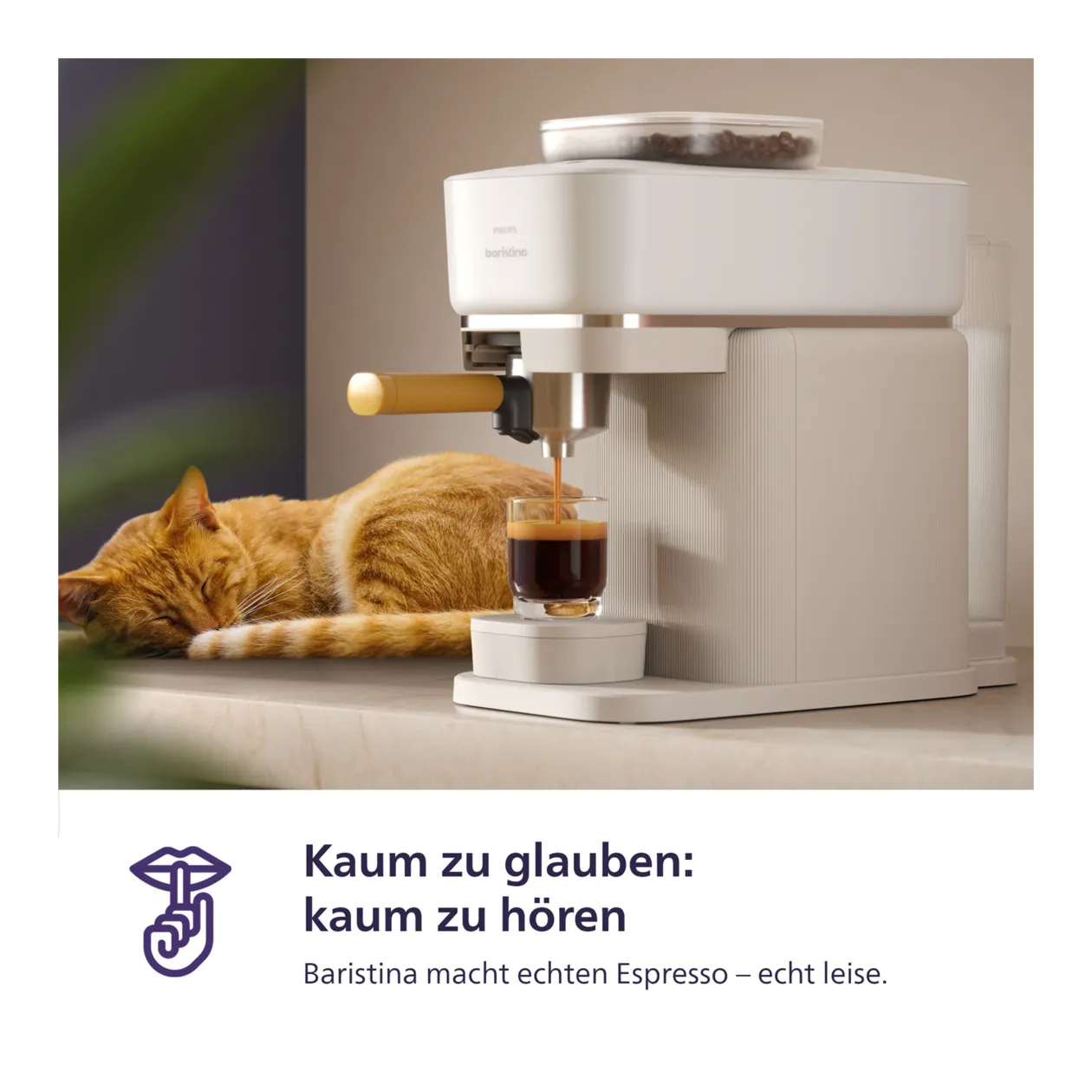 Philips Baristina Espressomaschine, Weiß