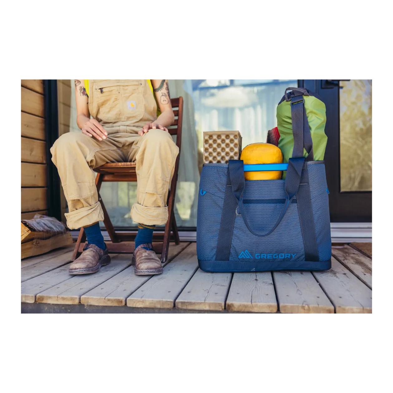 Gregory Alpaca Utility Tote 50 Borsa, Slate Blue